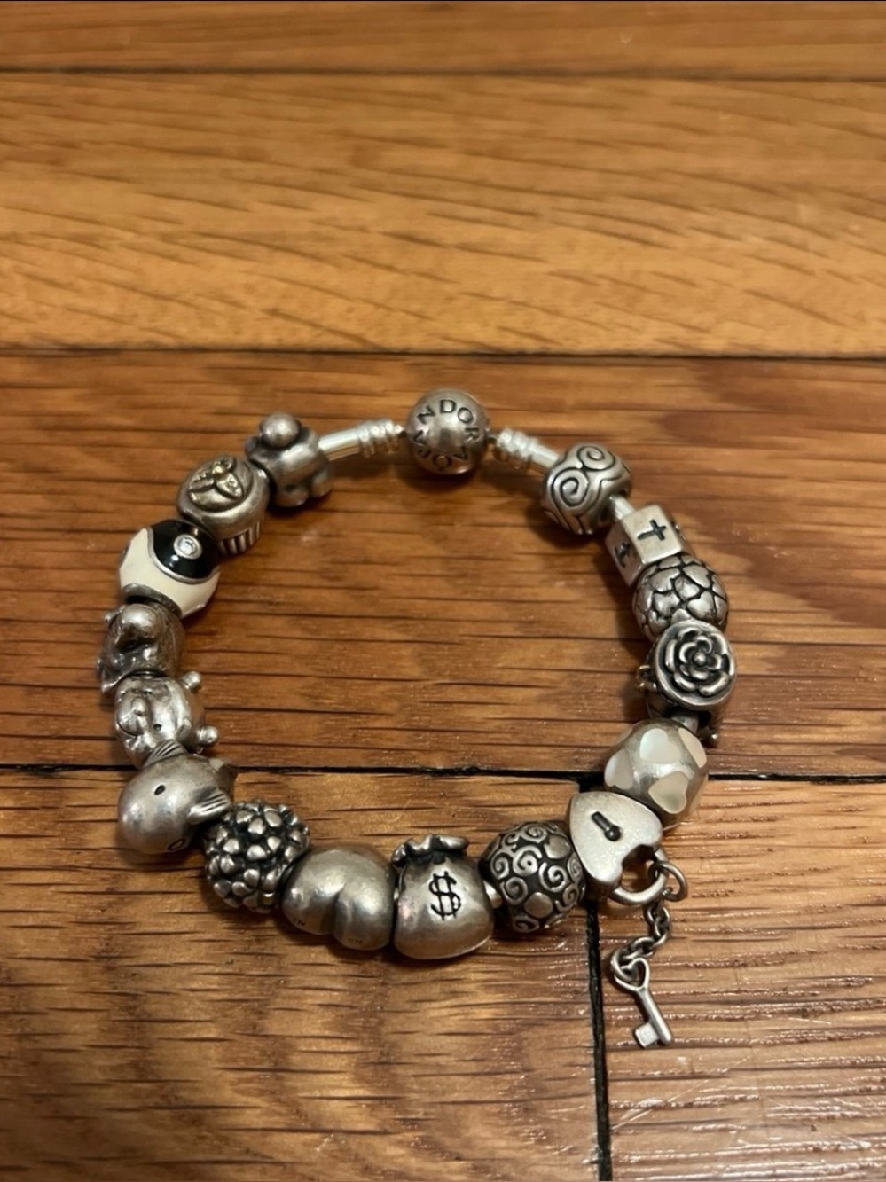 Pandora Bangle Bracelet - Fully Loaded